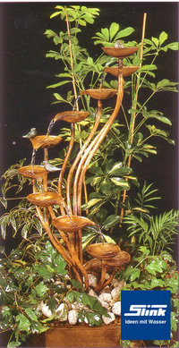 Springbrunnen Kupfer-Kaskade Orchidee II