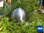 Gartenbrunnen Edelstahlkugel Globus 50