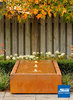 Gartenbrunnen Cortenstahl-Kubus-Tisch 3 300